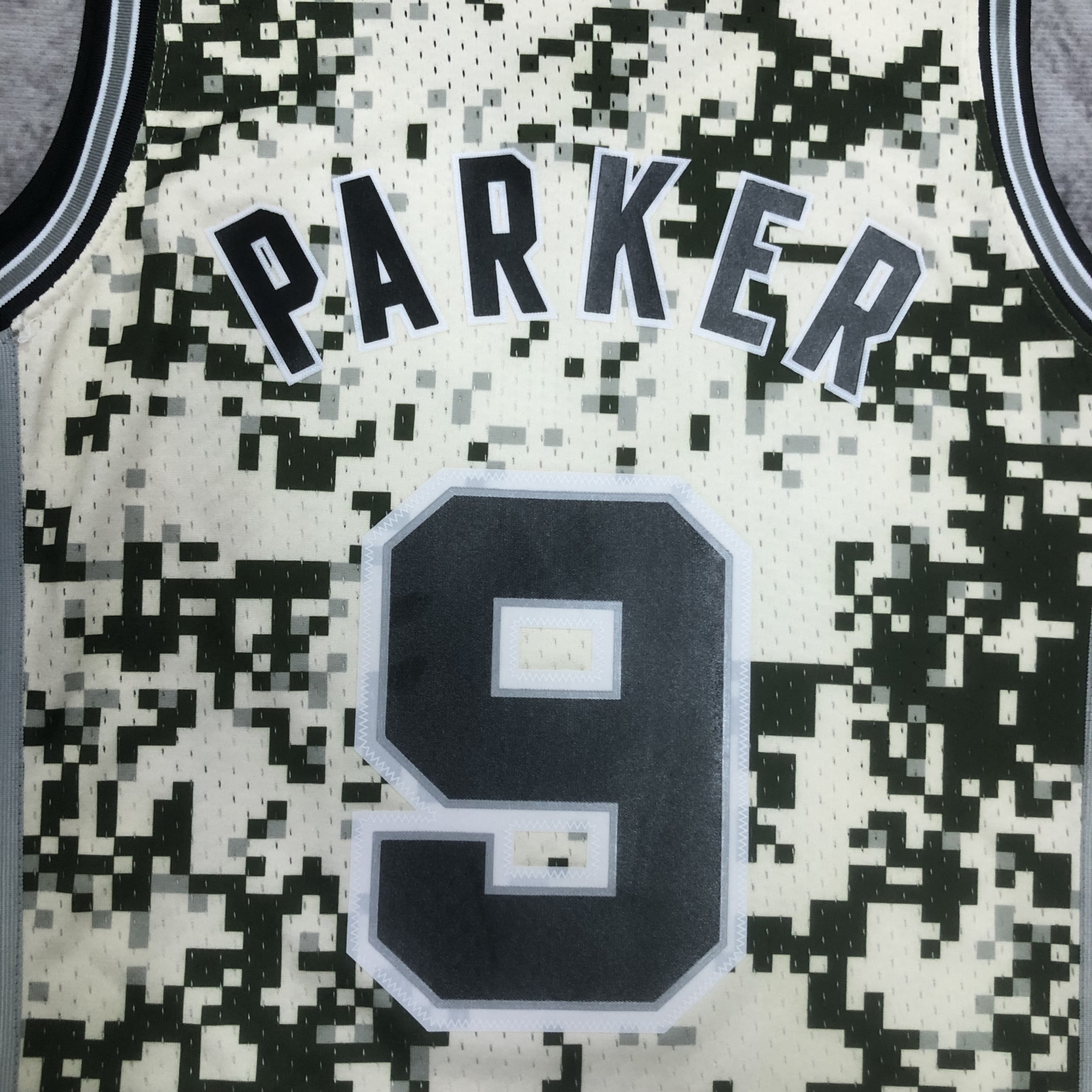 13/14 NBA Santonio Spurs Camouflage Heat pressed retro version jersey S-XXL