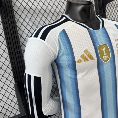 2026 Argentina home long sleeve player version size S-3XL
