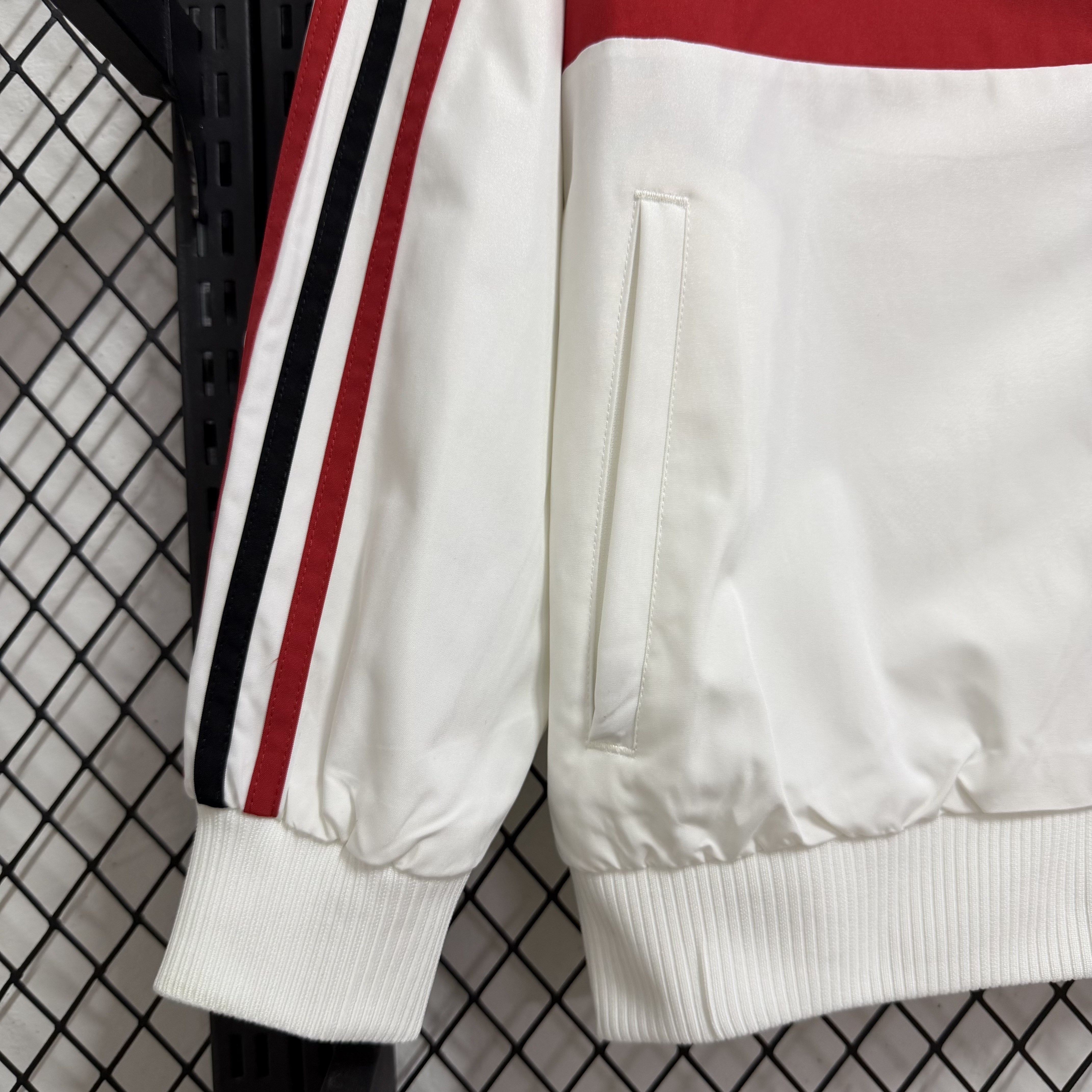 25/26 Windbreaker AC milan training white Waterproof thickened retro version S-XXL