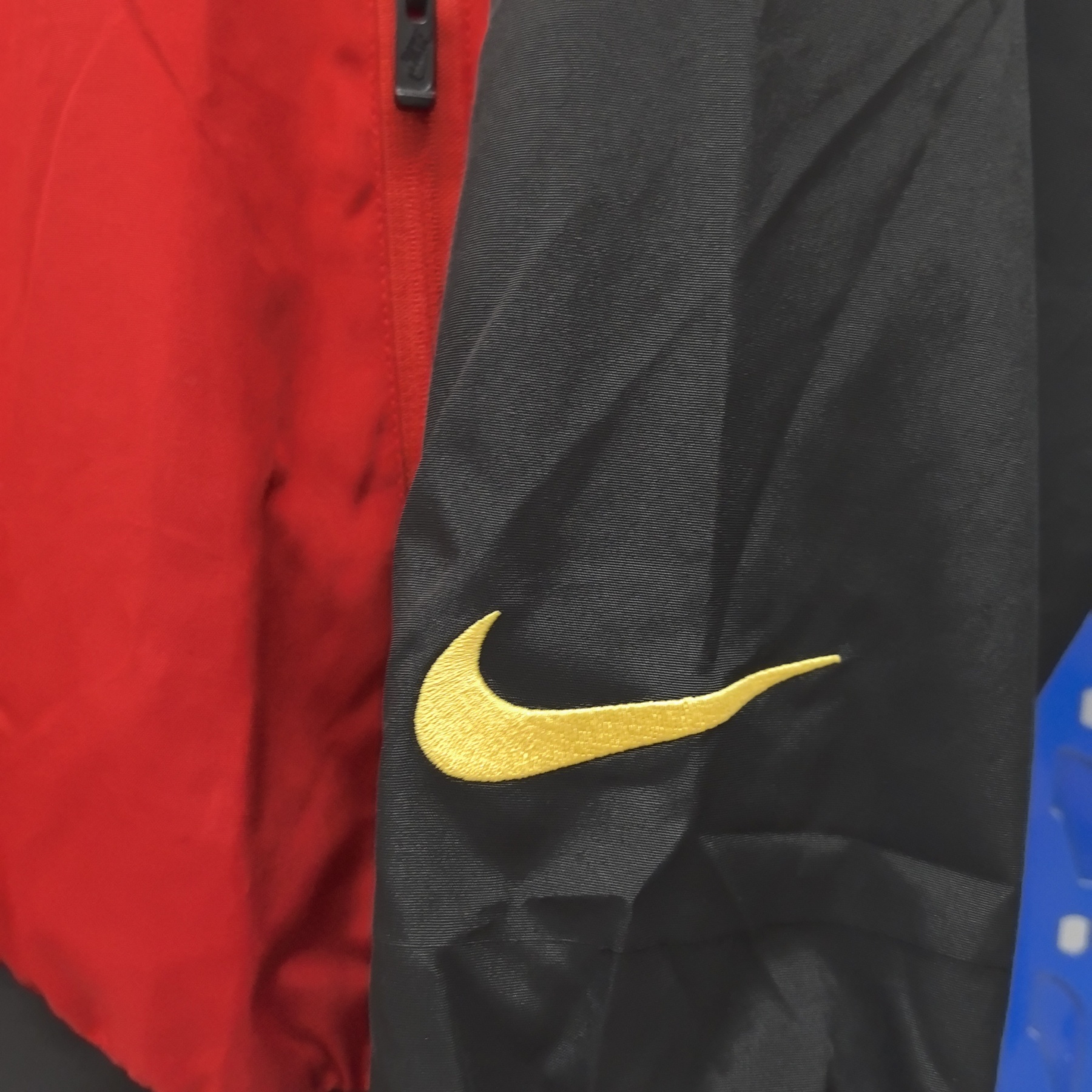 retro Manchester United M-U red thickened windbreak S-XXL