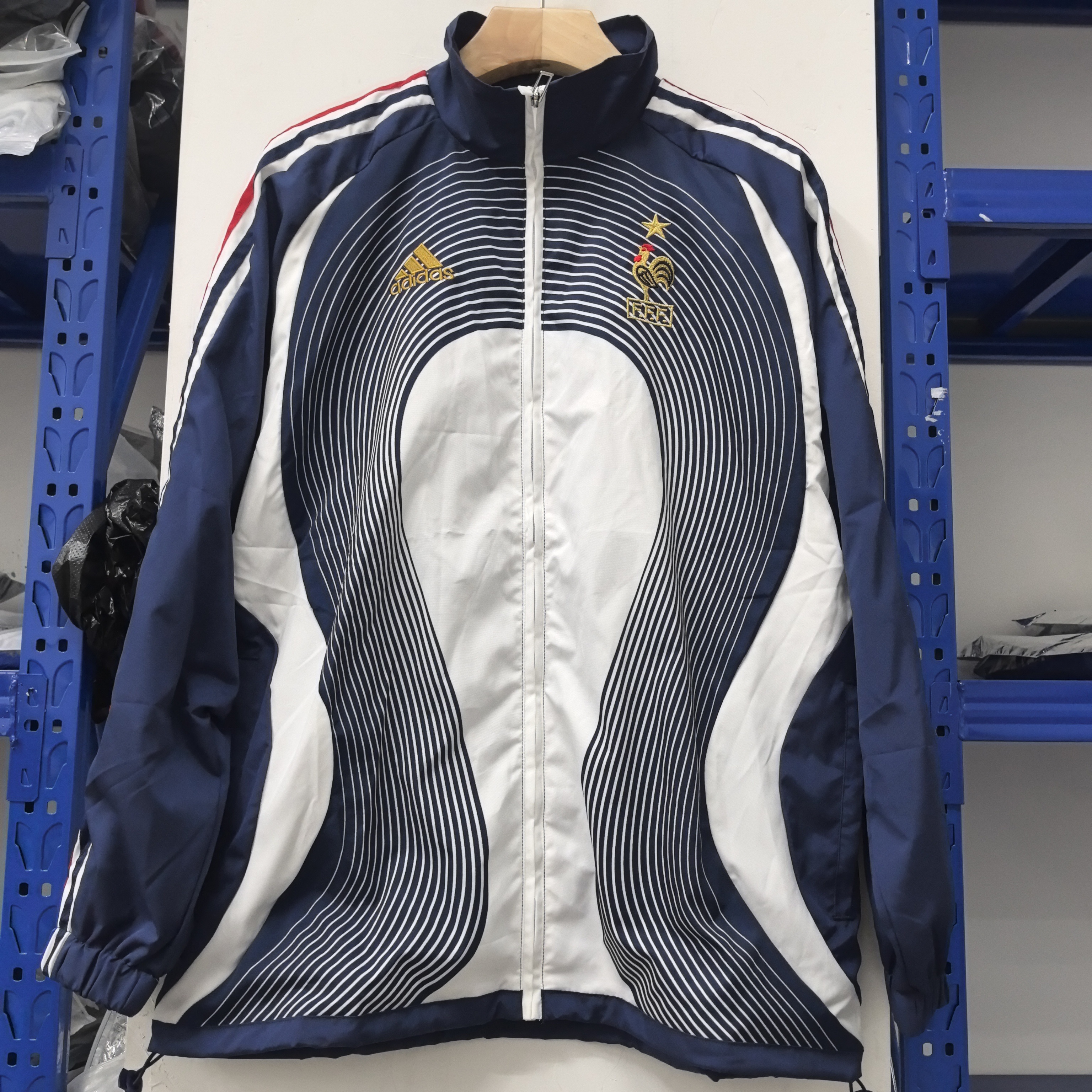 retro France blue waterproof thickened windbreak S-XXL