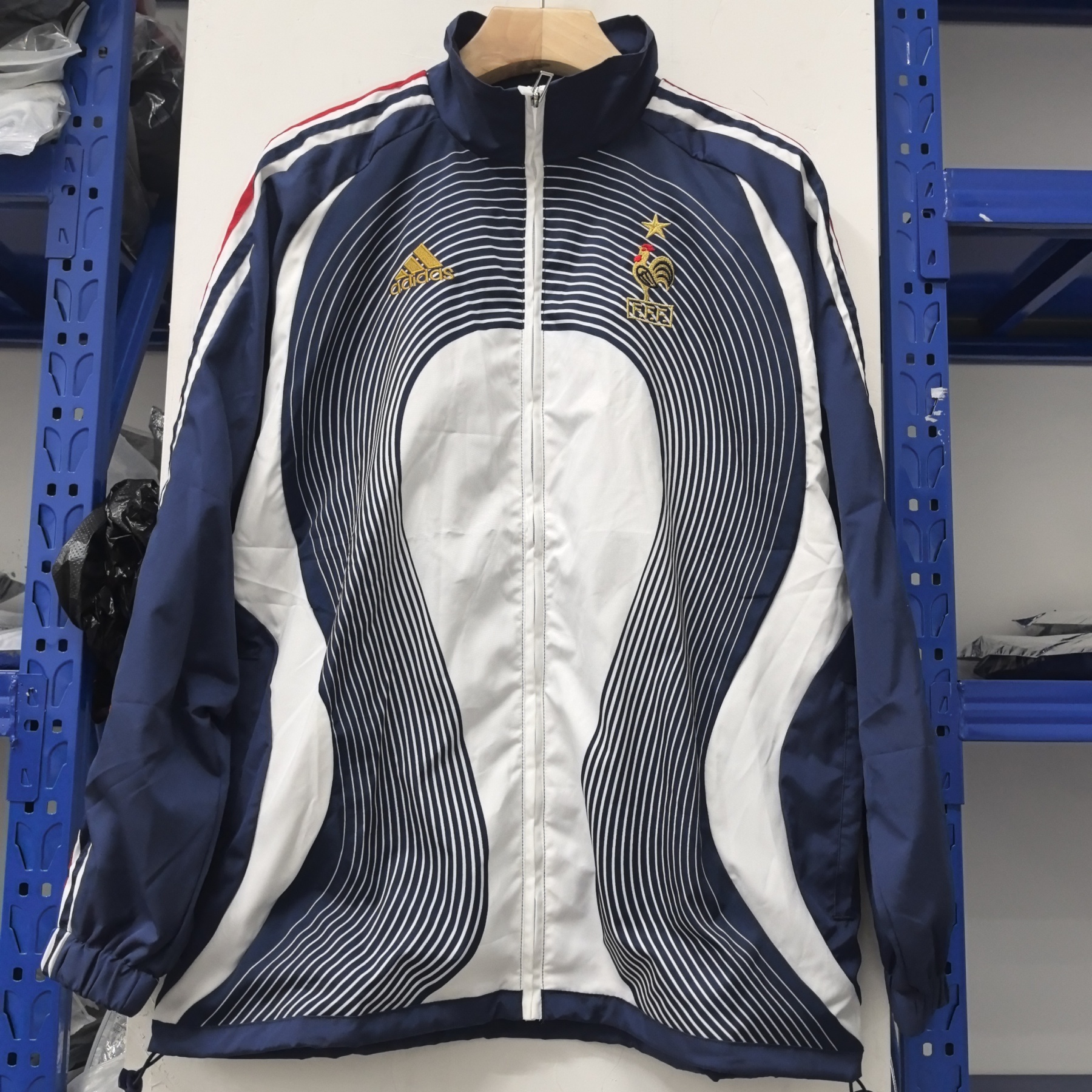 retro France blue waterproof thickened windbreak S-XXL