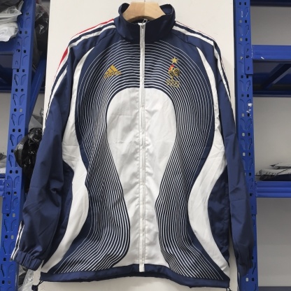 retro France blue waterproof thickened windbreak S-XXL