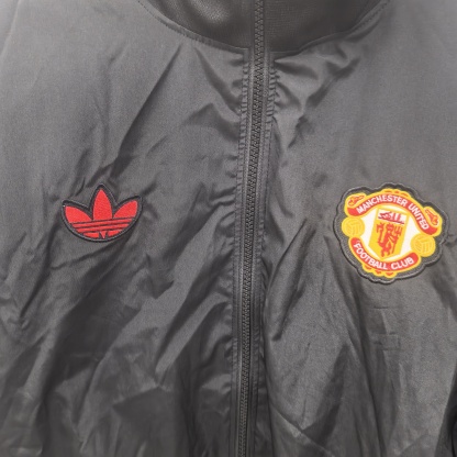 retro Manchester United M-U black waterproof thickened windbreak S-XXL