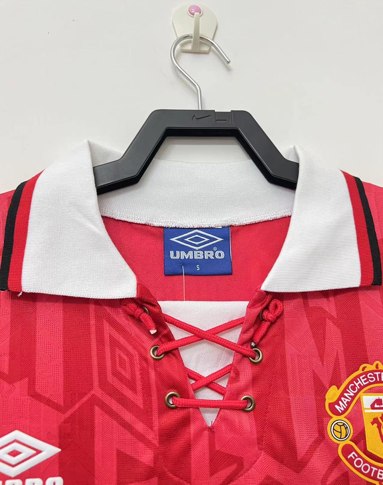 Retro 92/94 Manchester home United  S-2XL