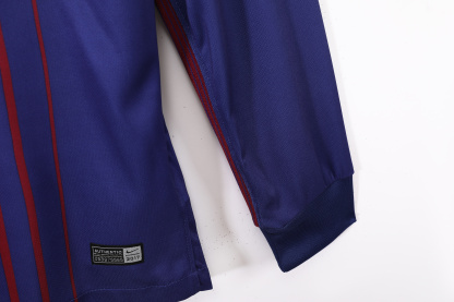 Retro 17-18 Barcelona long sleeve Home Size S-XXL