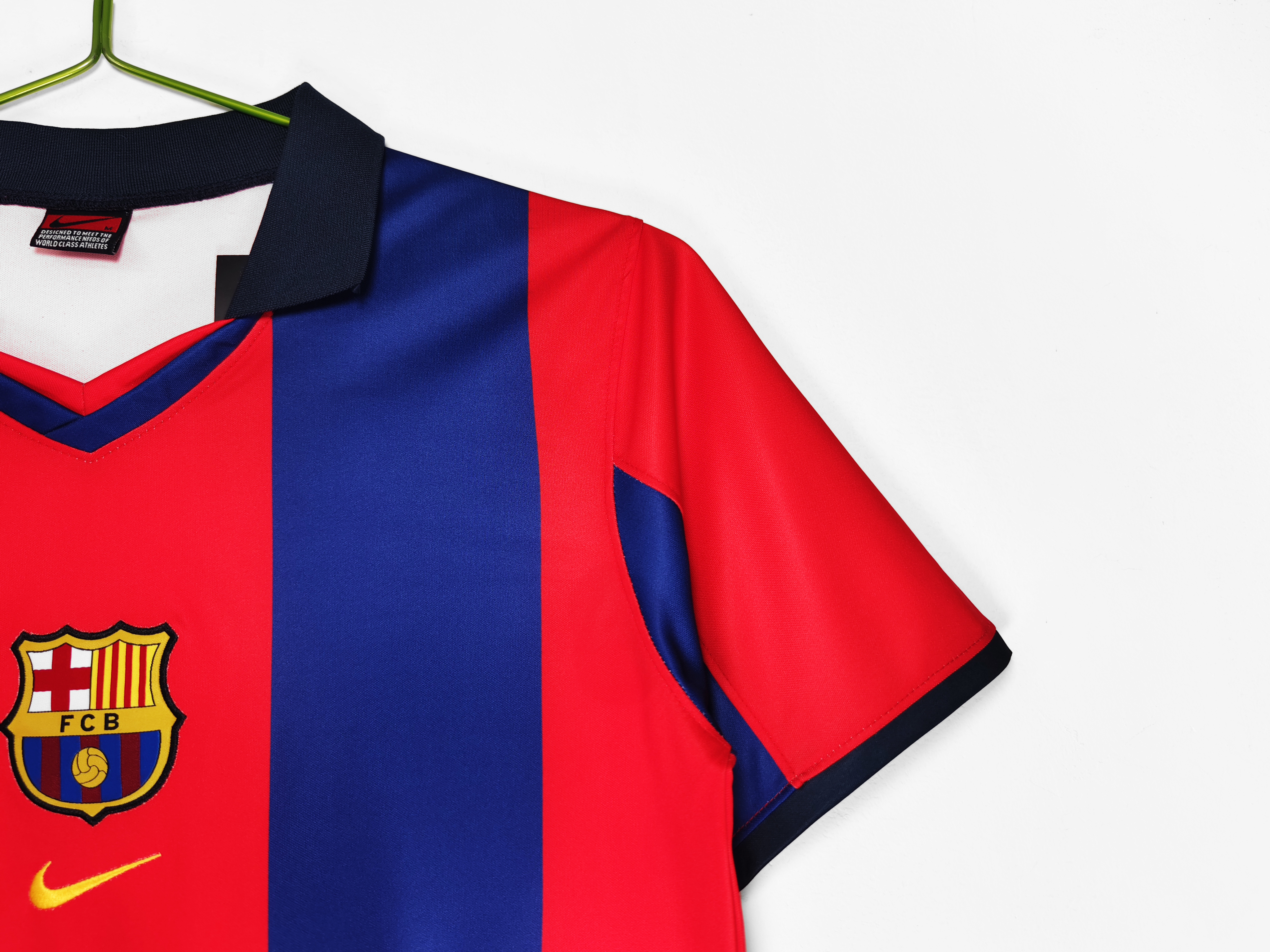 Retro 98-99 Barcelona Home with lapel Size S-XXL