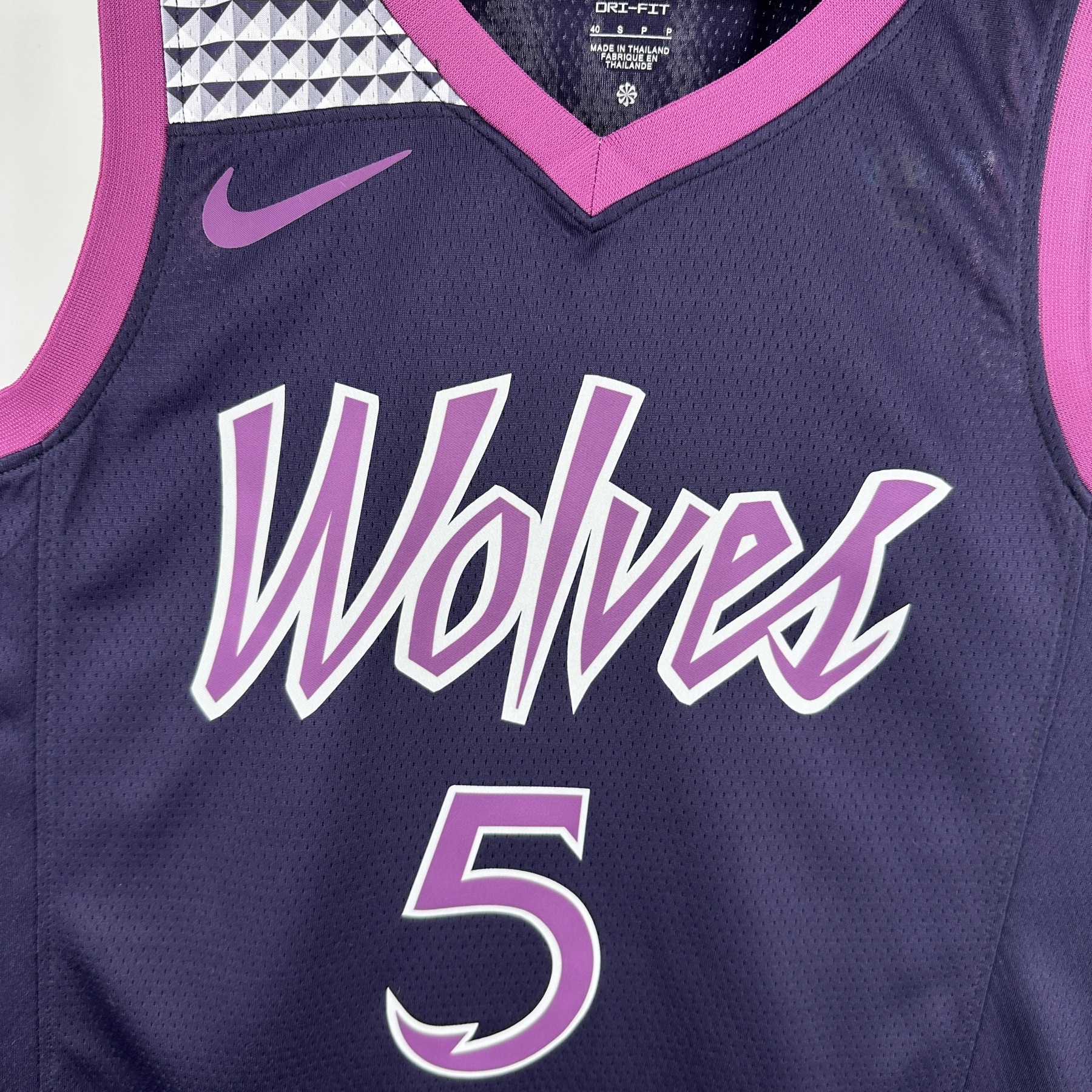 NBA Minnesota Timberwolves Black-Purple version S-XXL