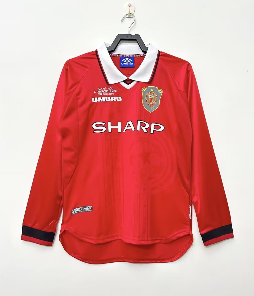 99/00 Manchester United home UCL long sleeve retro version S-XXL