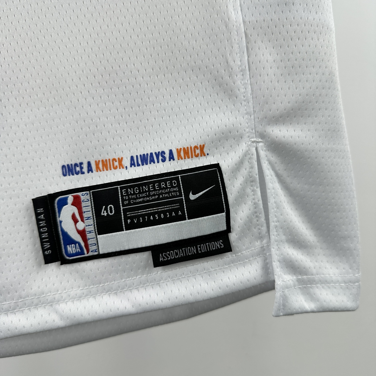 2025 NBA New York Knicks white Hot-pressed version NO.25 jersey S-XXL