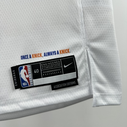 2025 NBA New York Knicks white Hot-pressed version NO.25 jersey S-XXL