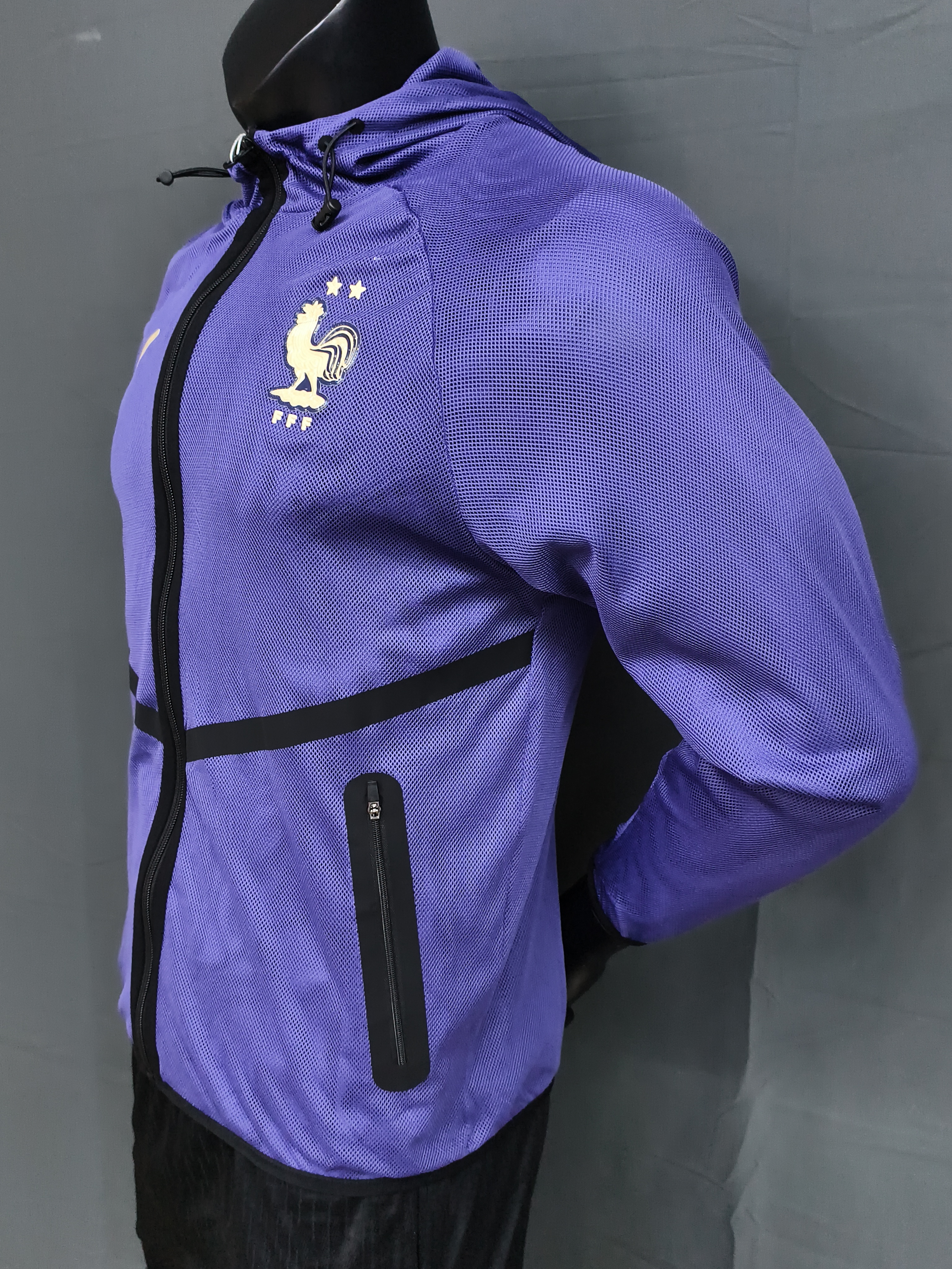 2026 France blue Anthem player version Jacket S-3XL