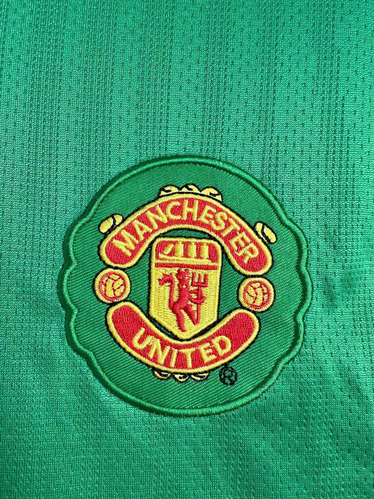 07/08 Manchester United M-U goalkeeper green long sleeve Retro Version S-XXL