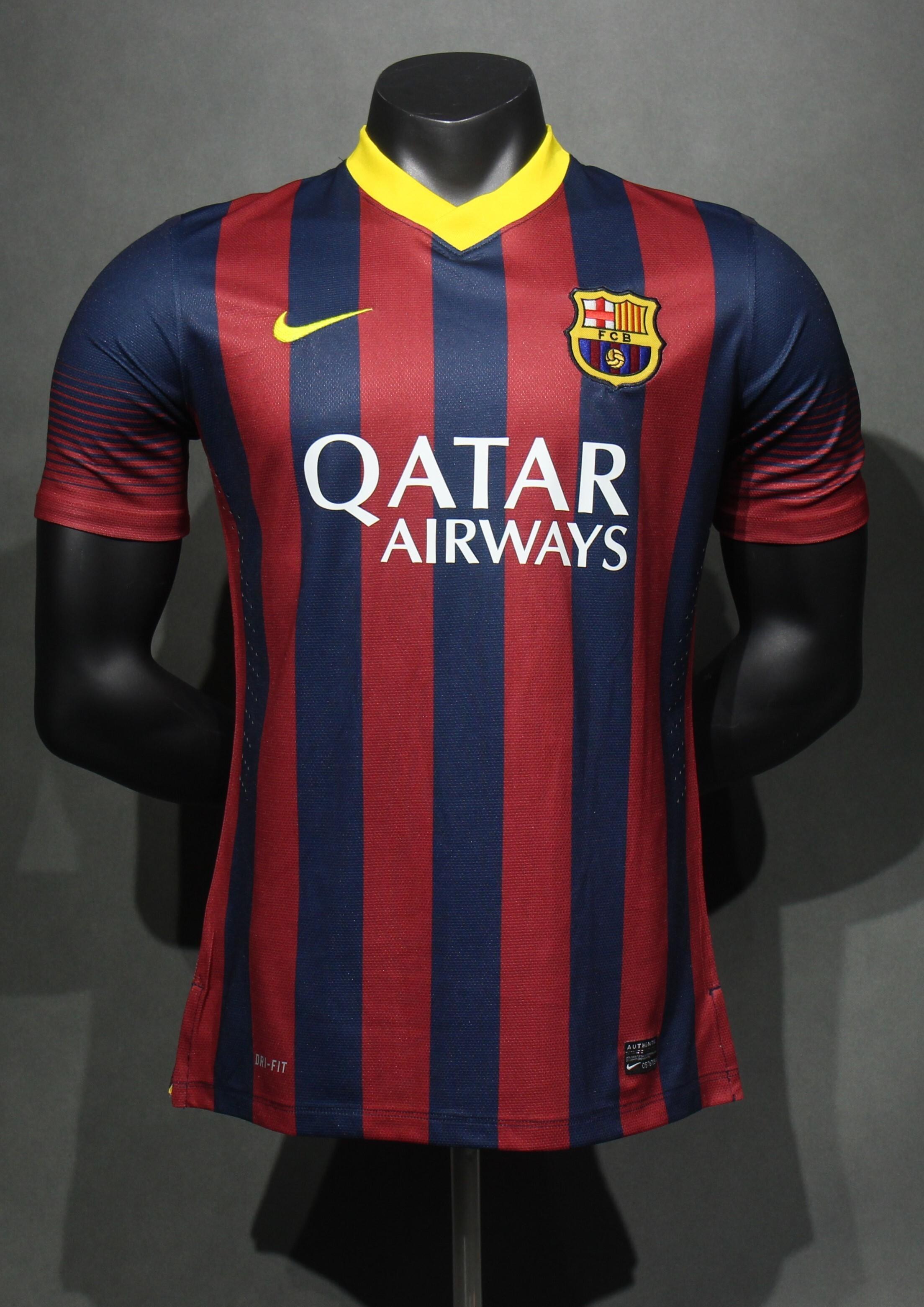 Retro 13/14 Barcelona Home player version Size S-3XL