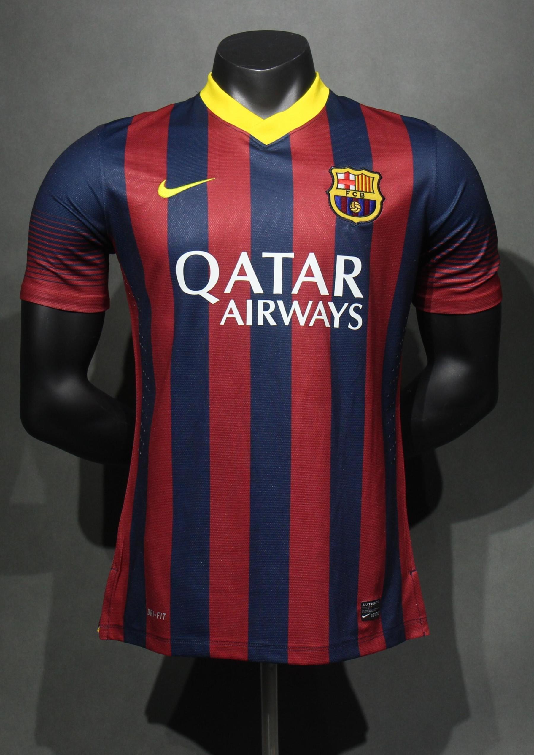 Retro 13/14 Barcelona Home player version Size S-3XL