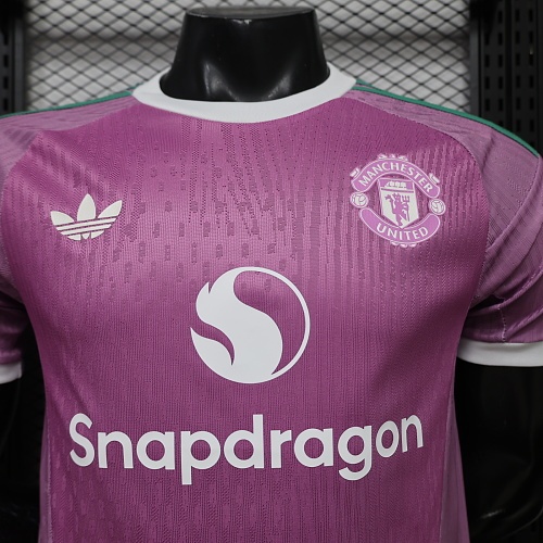 26/27 Manchester United M-U goalkeeper pink Player Version S-XXL
