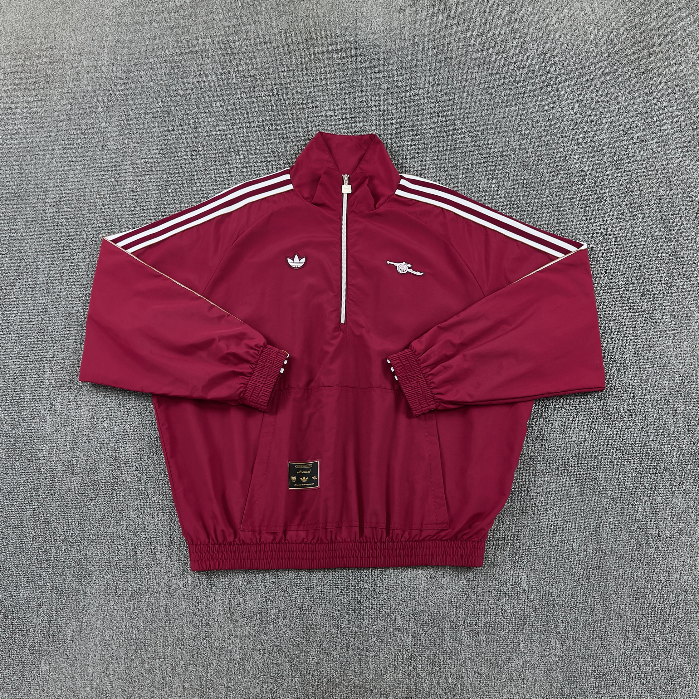 26/27 Arsenal red half-zip windbreaker S-XXL