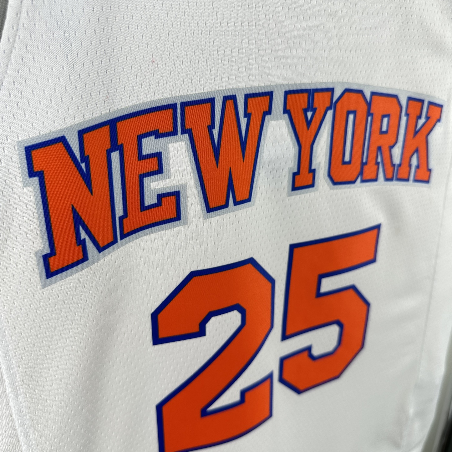 2025 NBA New York Knicks white Hot-pressed version NO.25 jersey S-XXL
