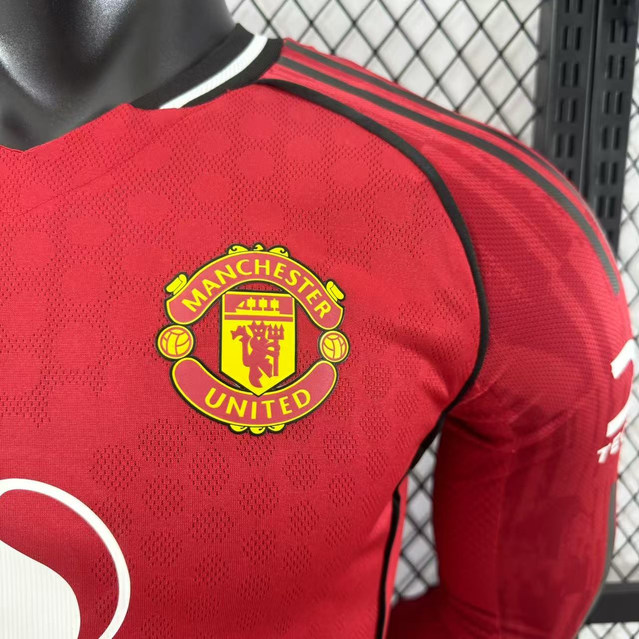 25/26 Manchester United M-U Home Long Sleeve Player Version S-3XL