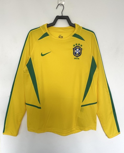 Retro 2002 Brazil home long sleeve S-XXL