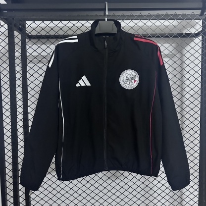 25/26 Windbreaker AJAX training Black Waterproof version S-XXL