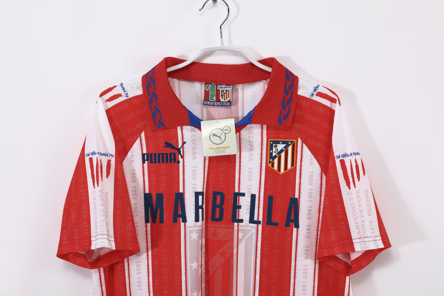 Retro 95/96 Atletico de Madrid home Jersey  S-XXL