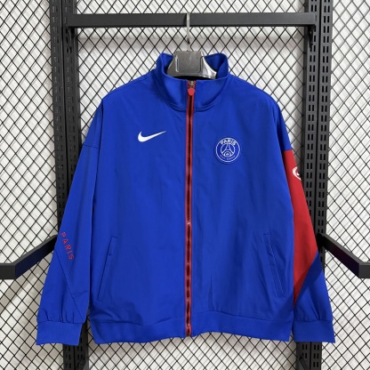 25/26 Windbreaker Paris Saint-Germain PSG training Blue Waterproof thickened version S-XXL