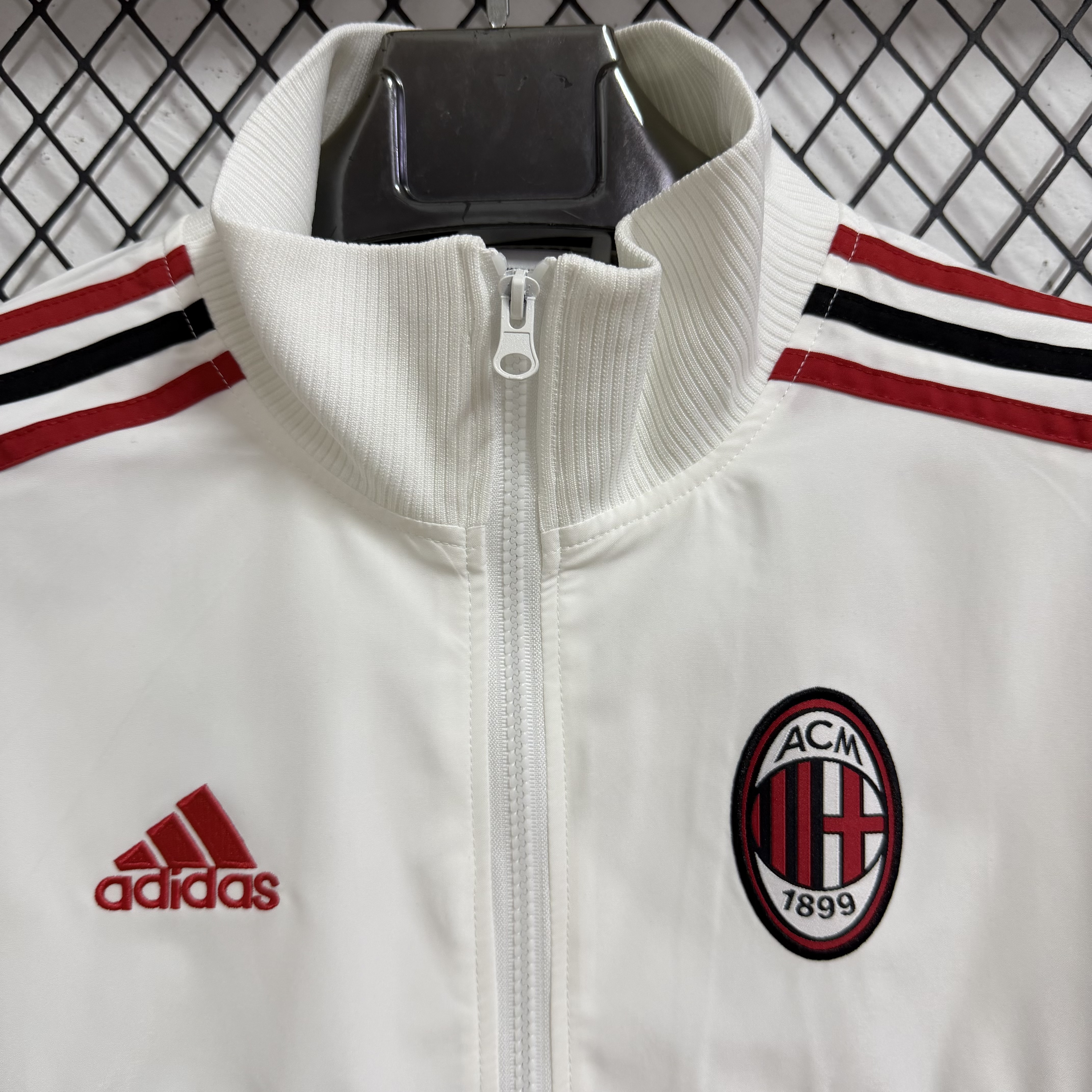 25/26 Windbreaker AC milan training white Waterproof thickened retro version S-XXL