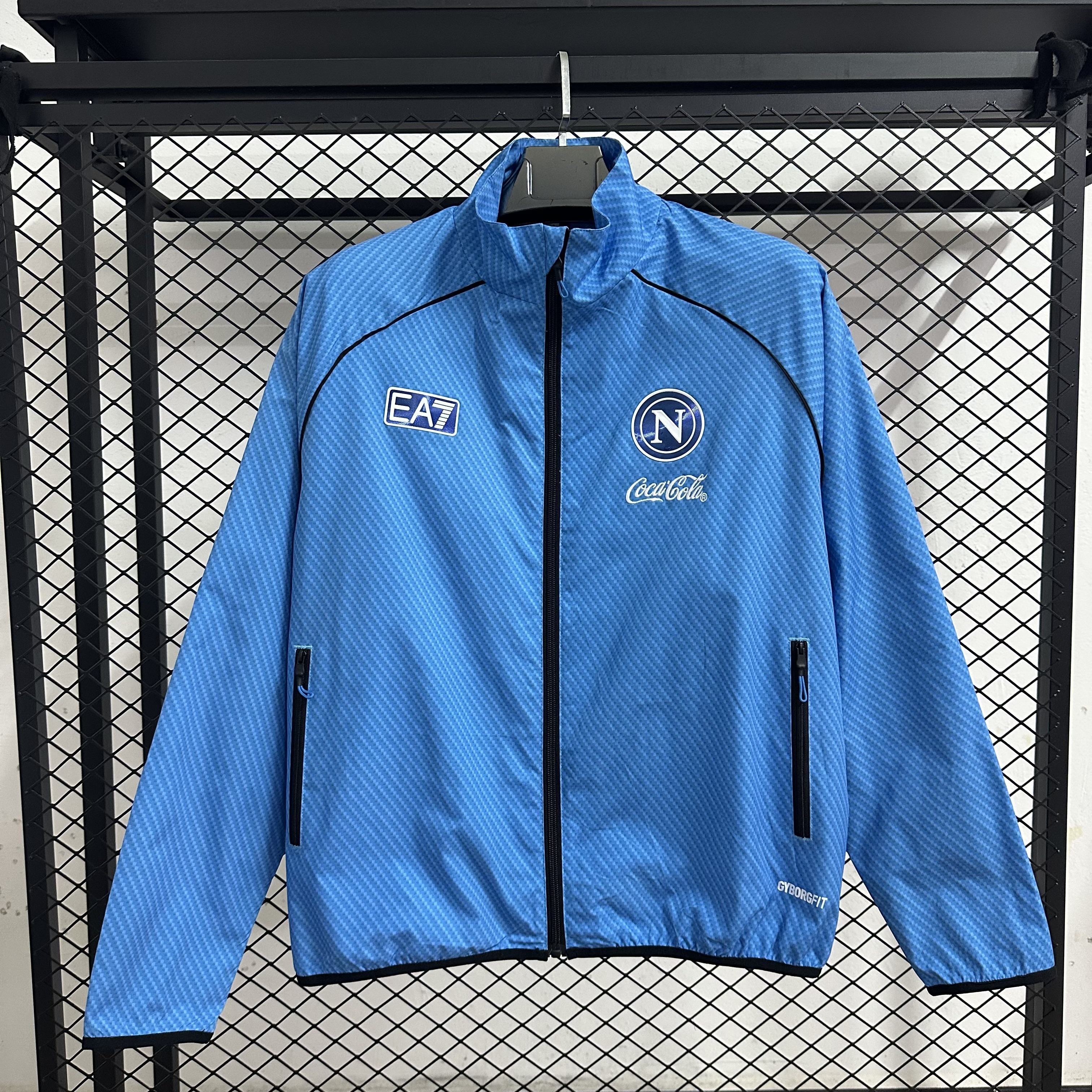 25/26 Windbreaker Napoli training blue Waterproof thickened version S-XXL