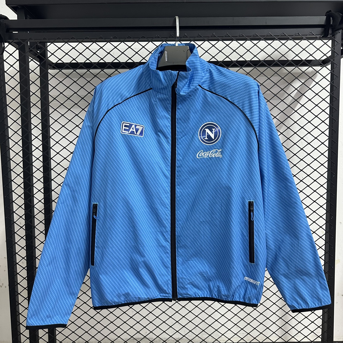 25/26 Windbreaker Napoli training blue Waterproof thickened version S-XXL