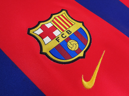 Retro 98-99 Barcelona Home with lapel Size S-XXL