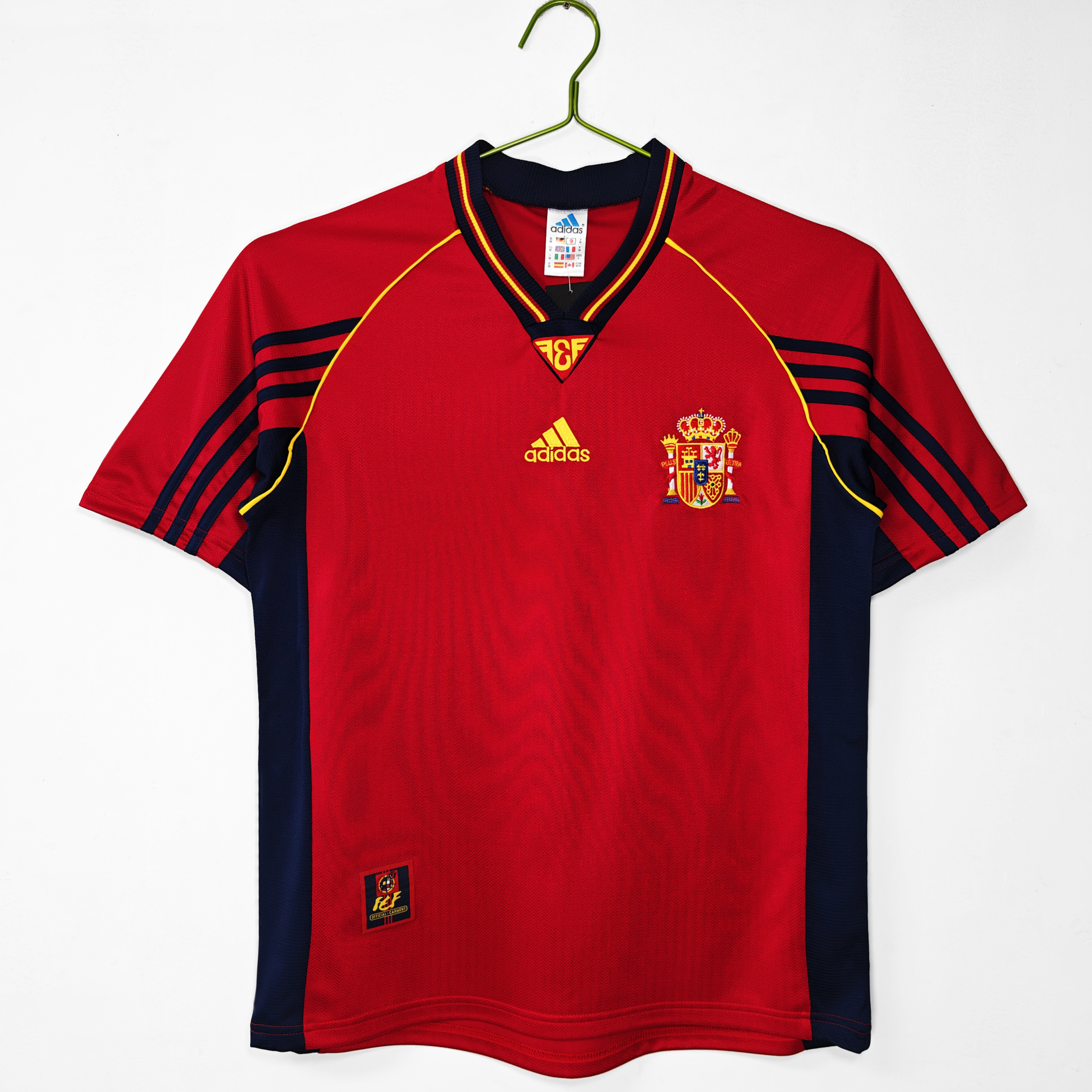 1998 Spain home retro version S-XXL