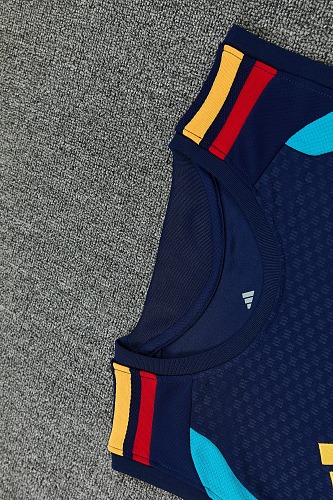 2026 Spain royal blue vest training suit S-XXL