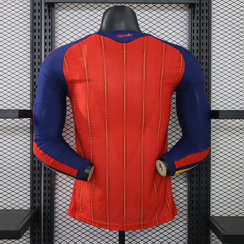 2026 Spain home two star with champion patch long sleeve player version S-3XL