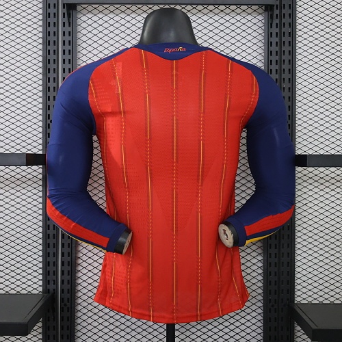 2026 Spain home two star with champion patch long sleeve player version S-3XL