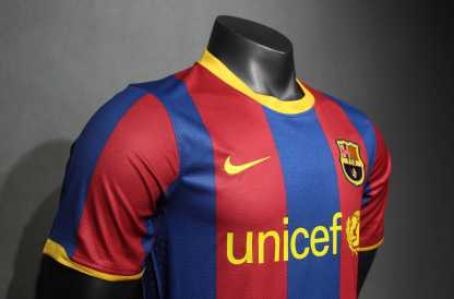 Retro 10/11 Barcelona Home player version Size S-3XL