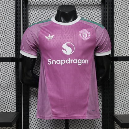 26/27 Manchester United M-U goalkeeper pink Player Version S-XXL