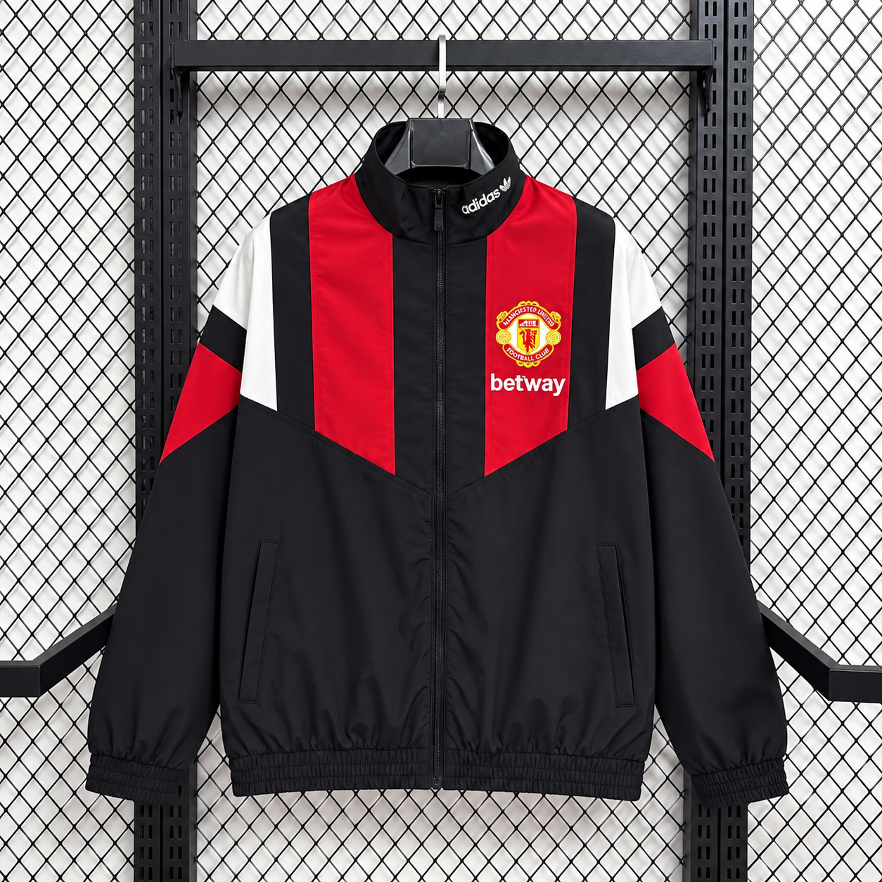 26/27 Manchester United black retro Windbreaker S-XXL