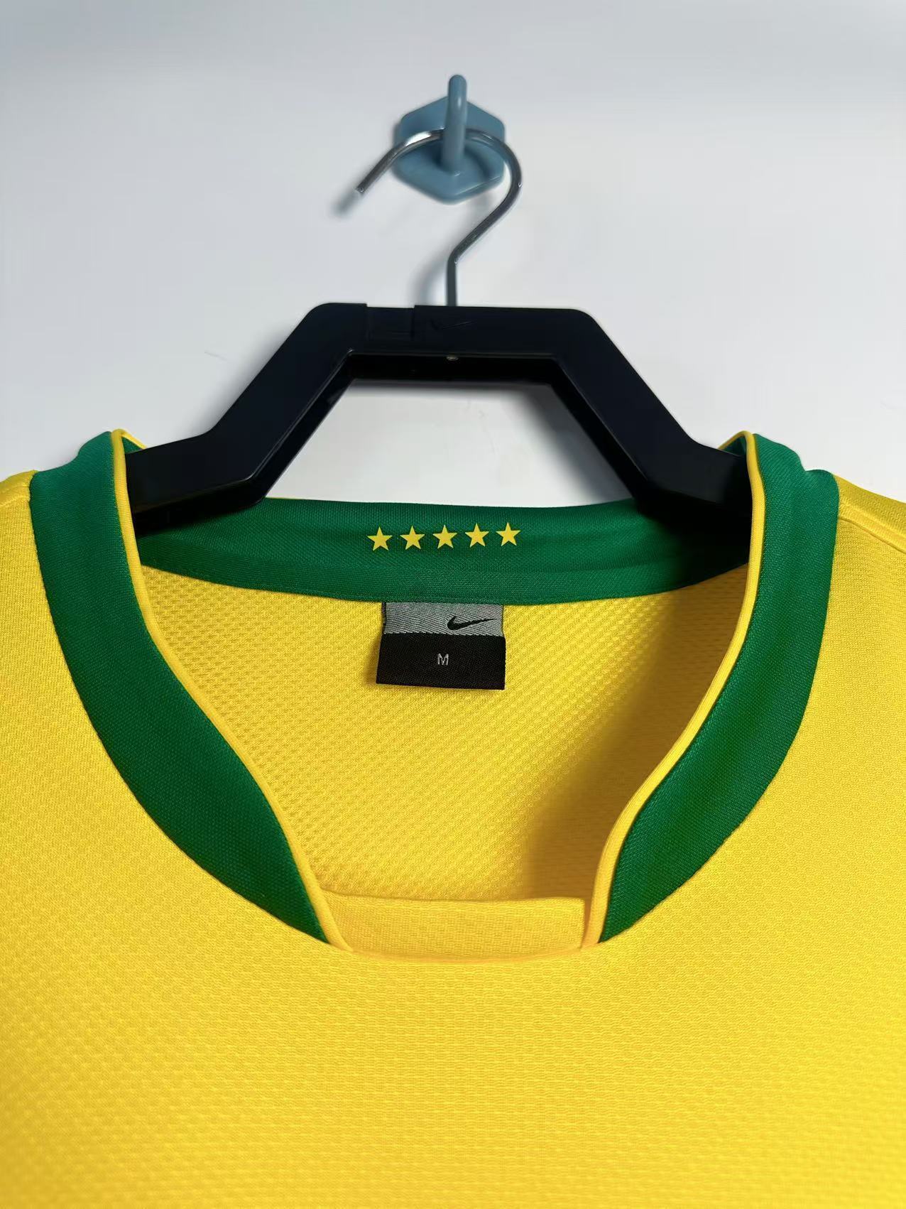 Retro 2006 Brazil home long sleeve S-XXL