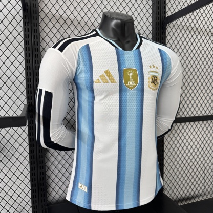 2026 Argentina home long sleeve player version size S-3XL