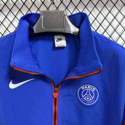 25/26 Windbreaker Paris Saint-Germain PSG training Blue Waterproof thickened version S-XXL