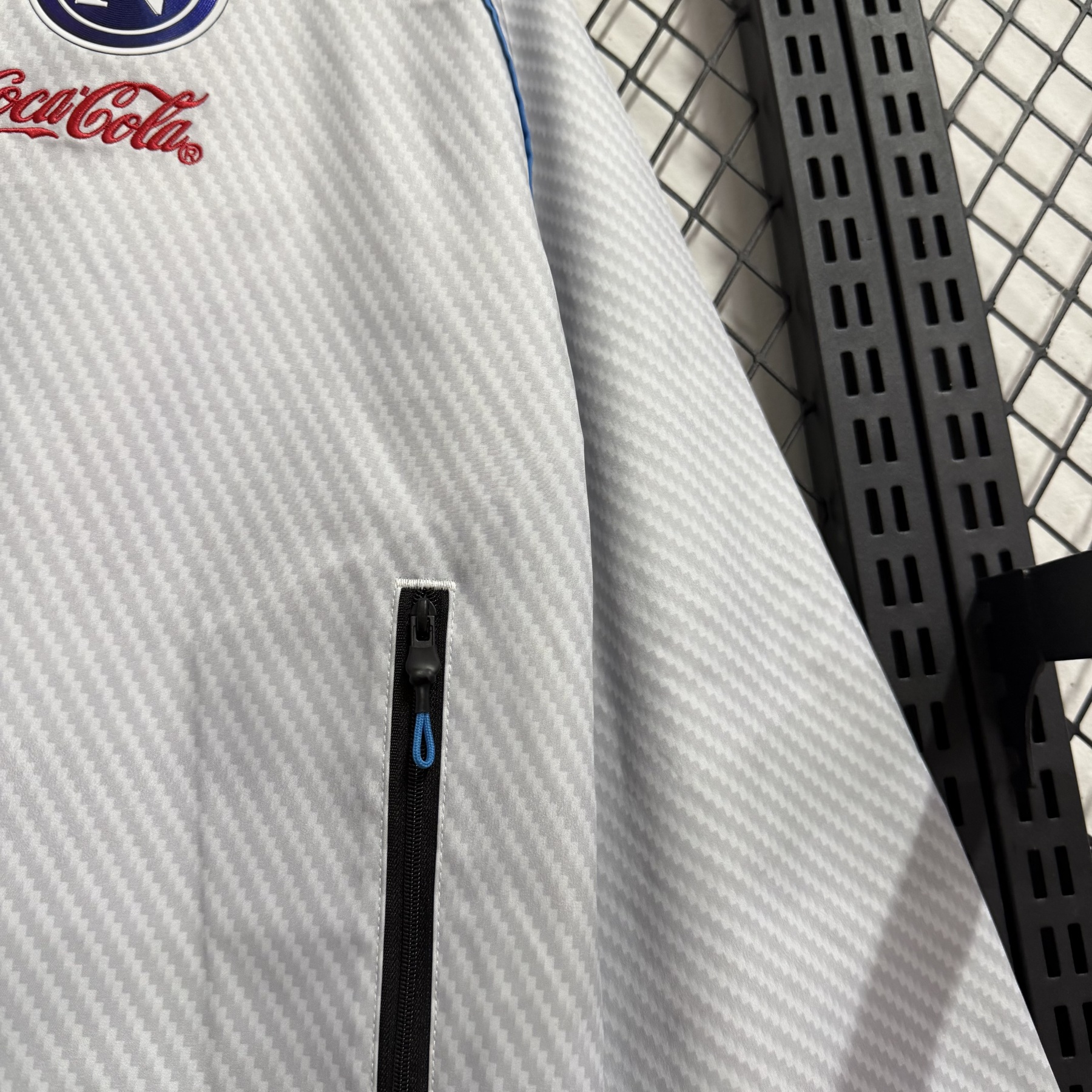 25/26 Windbreaker Napoli training white-grey Waterproof thickened version S-XXL