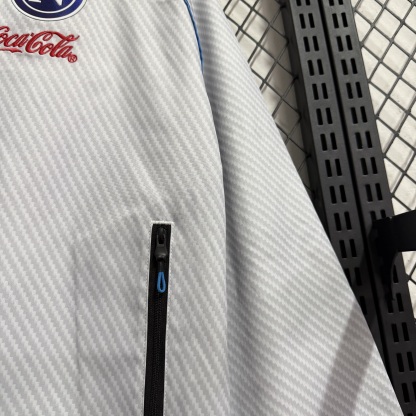 25/26 Windbreaker Napoli training white-grey Waterproof thickened version S-XXL