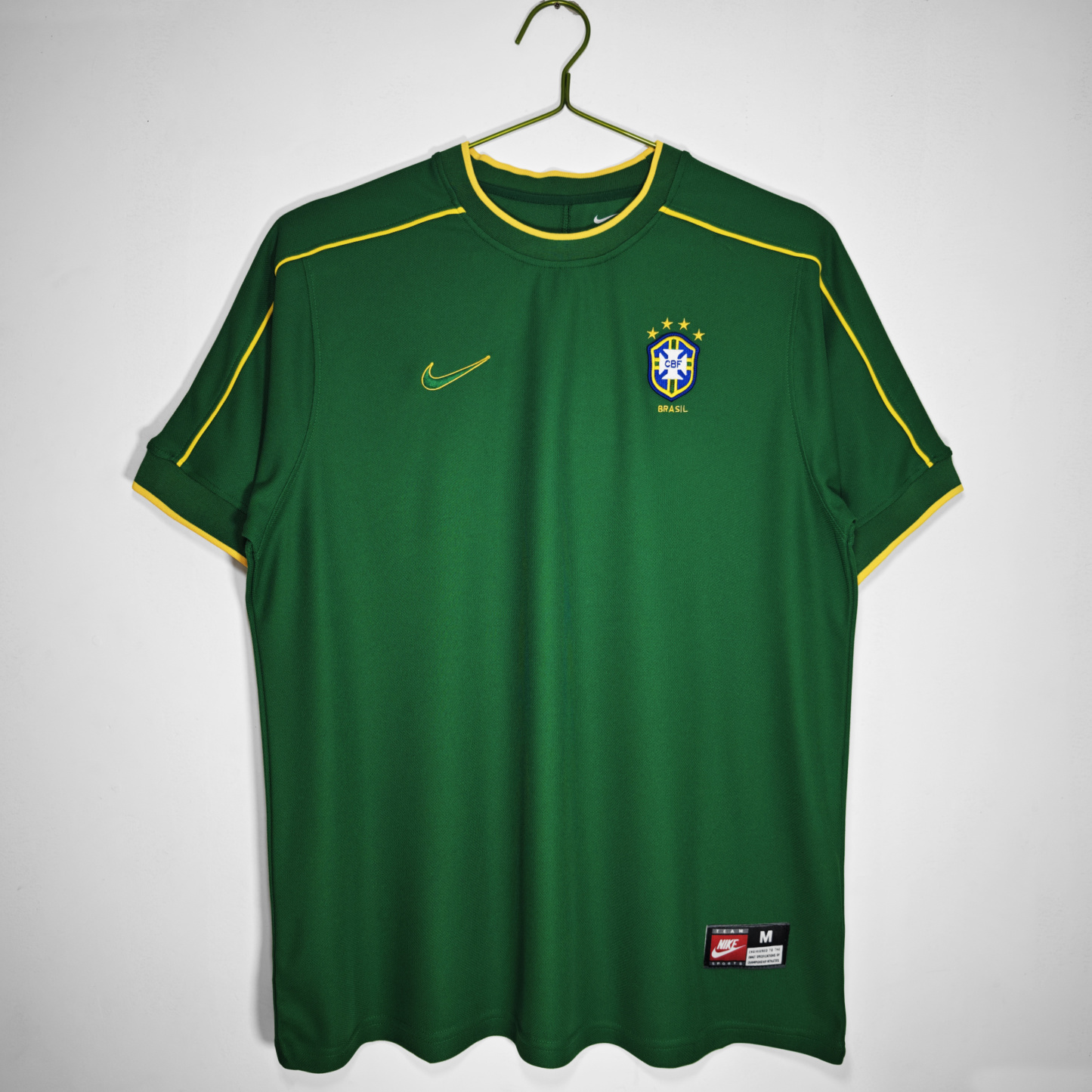 Retro 1998 Brazil goalkeeper green S-XXL