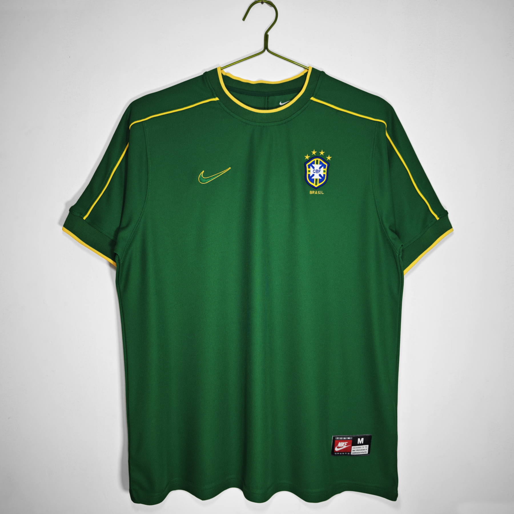 Retro 1998 Brazil goalkeeper green S-XXL