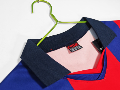 Retro 98-99 Barcelona Home with lapel Size S-XXL