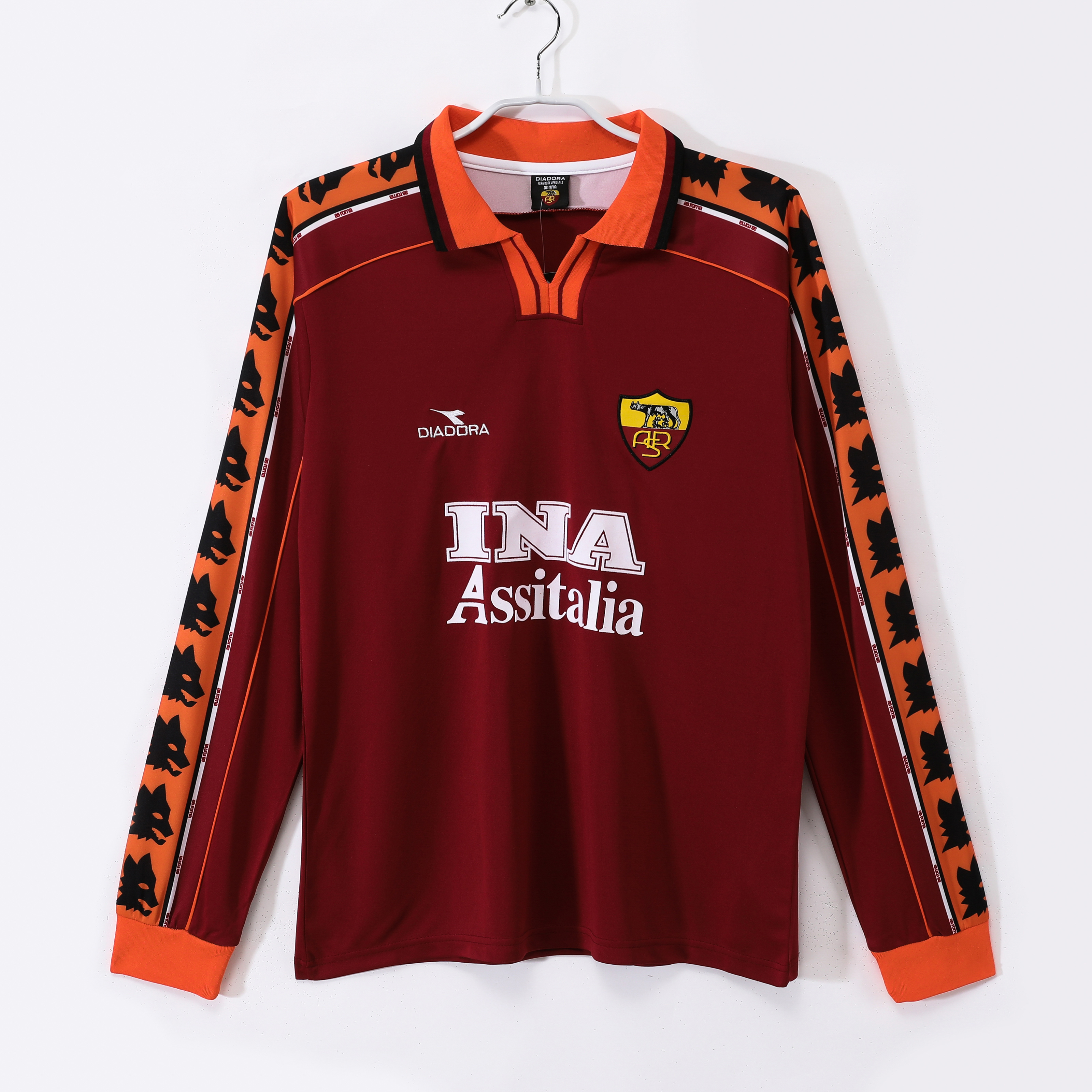 98/99 Roma home long sleeve retro version S-XXL