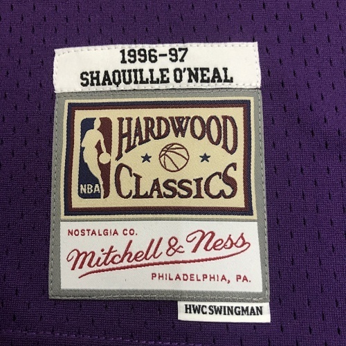 96/97 NBA Los Angeles Lakers O´neal purple Heat pressed retro version jersey S-XXL