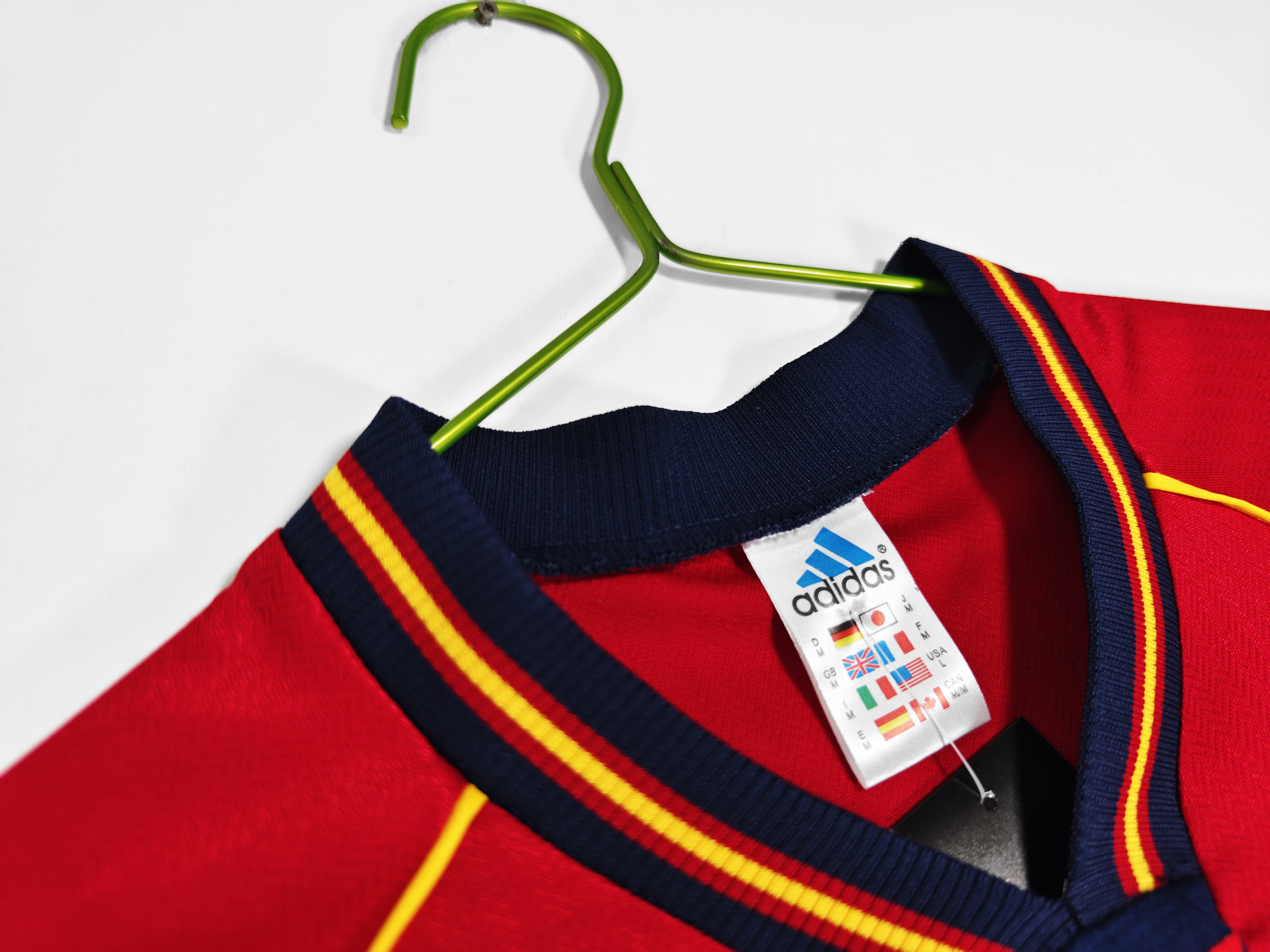 1998 Spain home retro version S-XXL