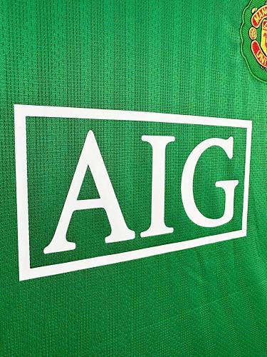07/08 Manchester United M-U goalkeeper green long sleeve Retro Version S-XXL
